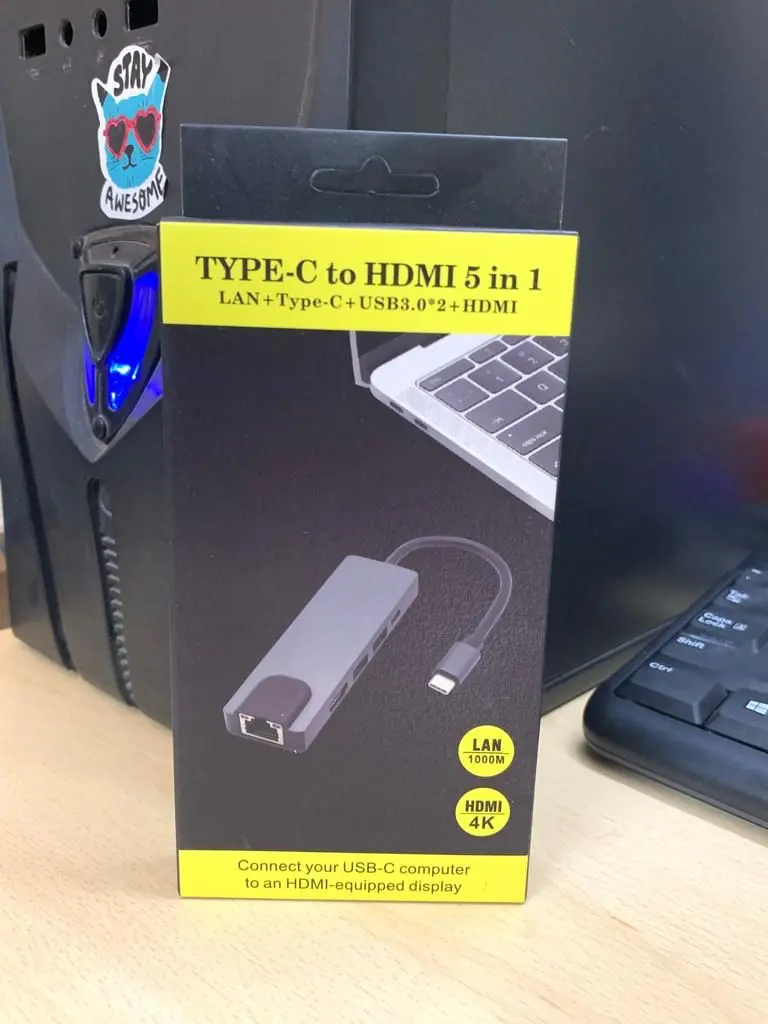 TYPEC TO 5 IN 1
