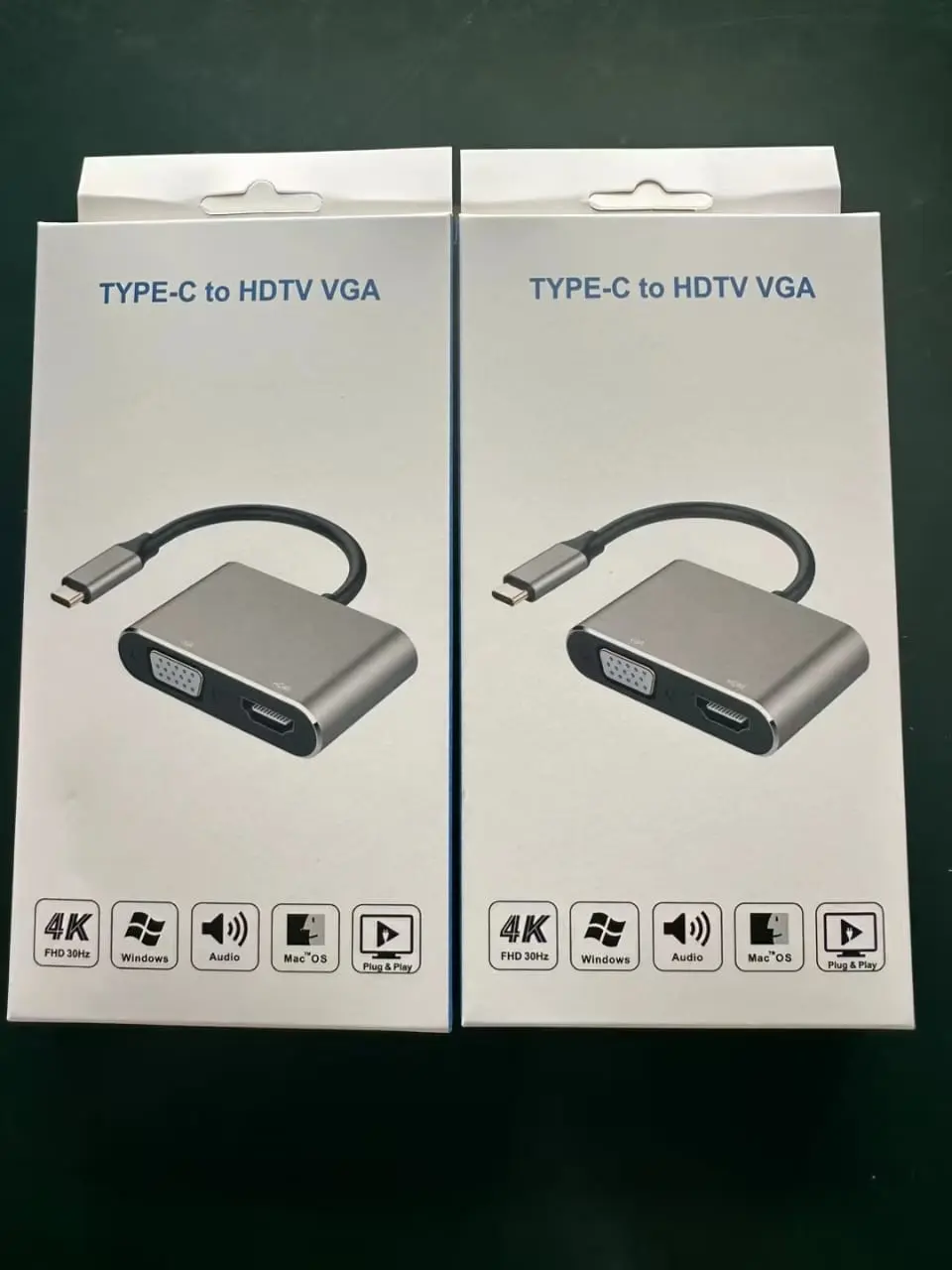 TYPE C TO { HDMI + VGA }