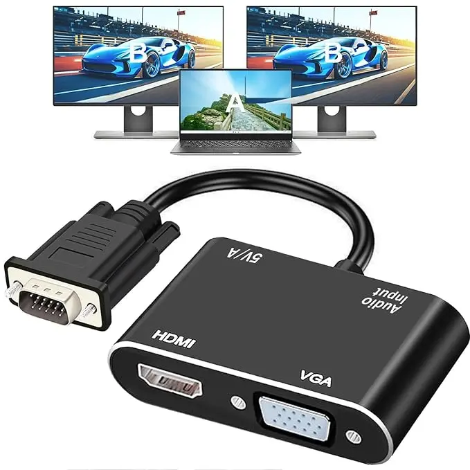 VGA TO { HDMI + VGA }