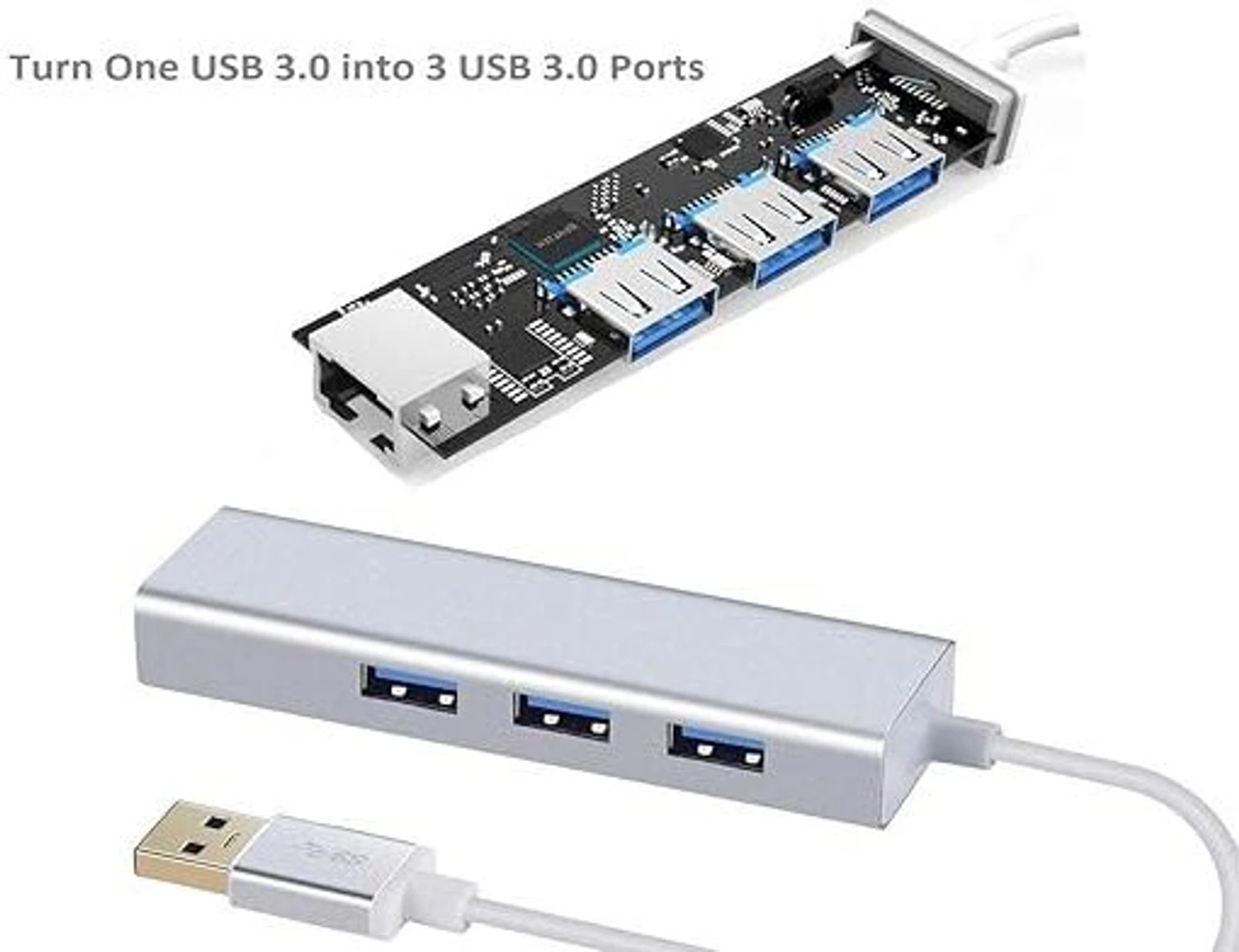 USB TO LAN + 4PORT USB HUB ( 3.0 )