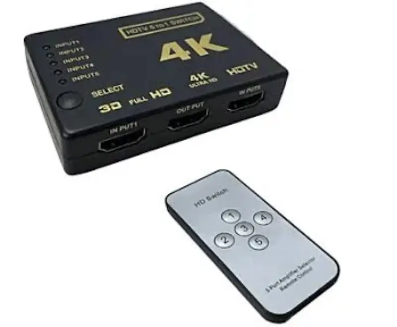 HDMI SWITCH " REMOTE 5 PORT "