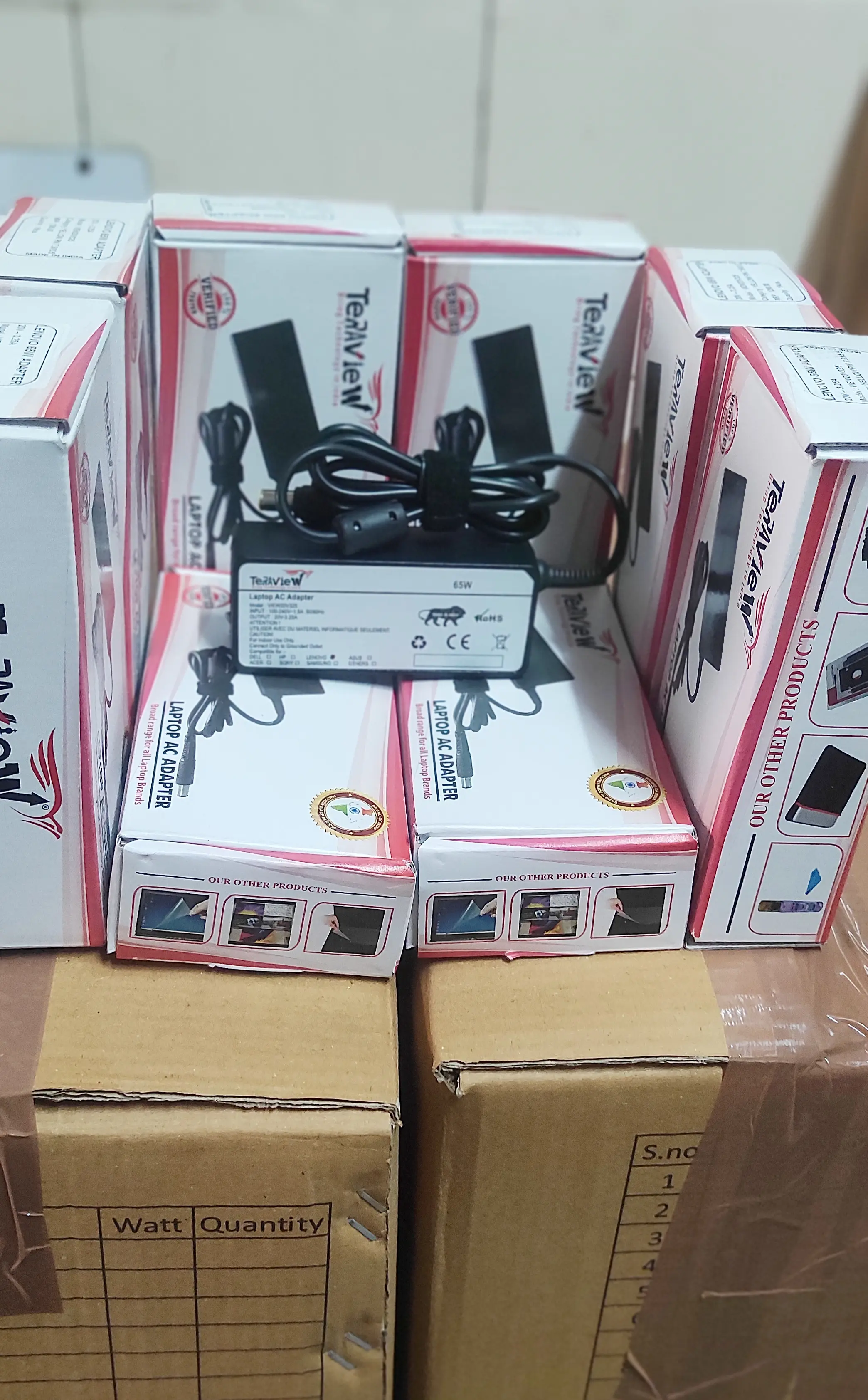 LAPTOP CHARGER ACER YELLOW (65 W)