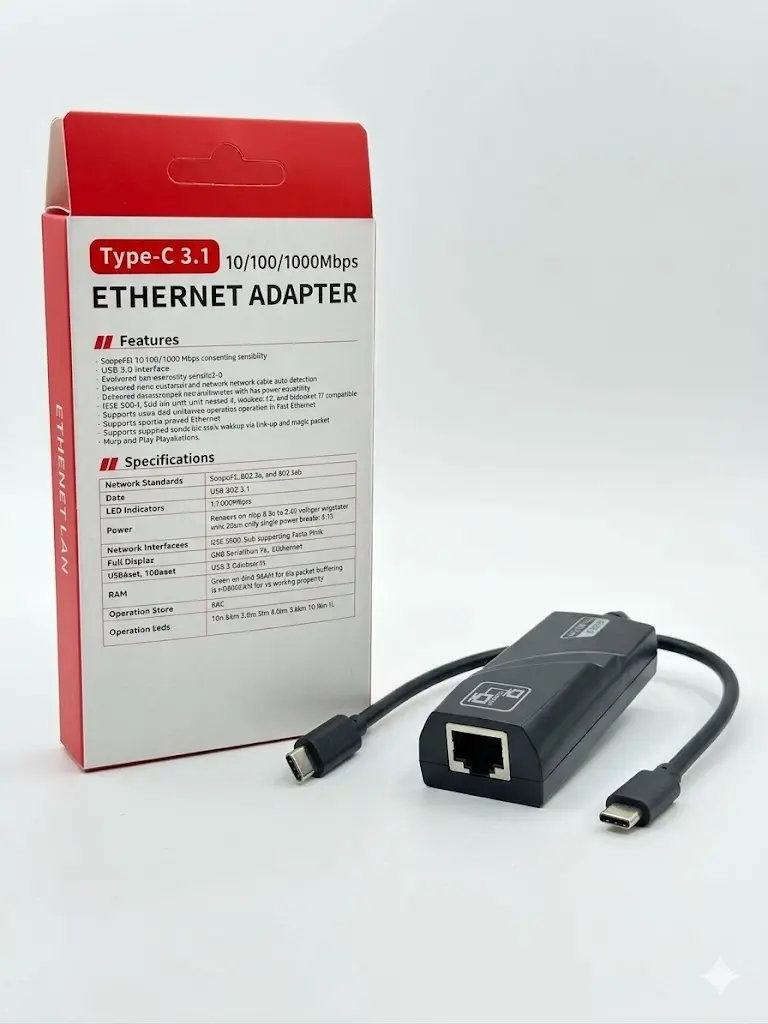 TYPE C TO LAN { 3.0 GIGA }