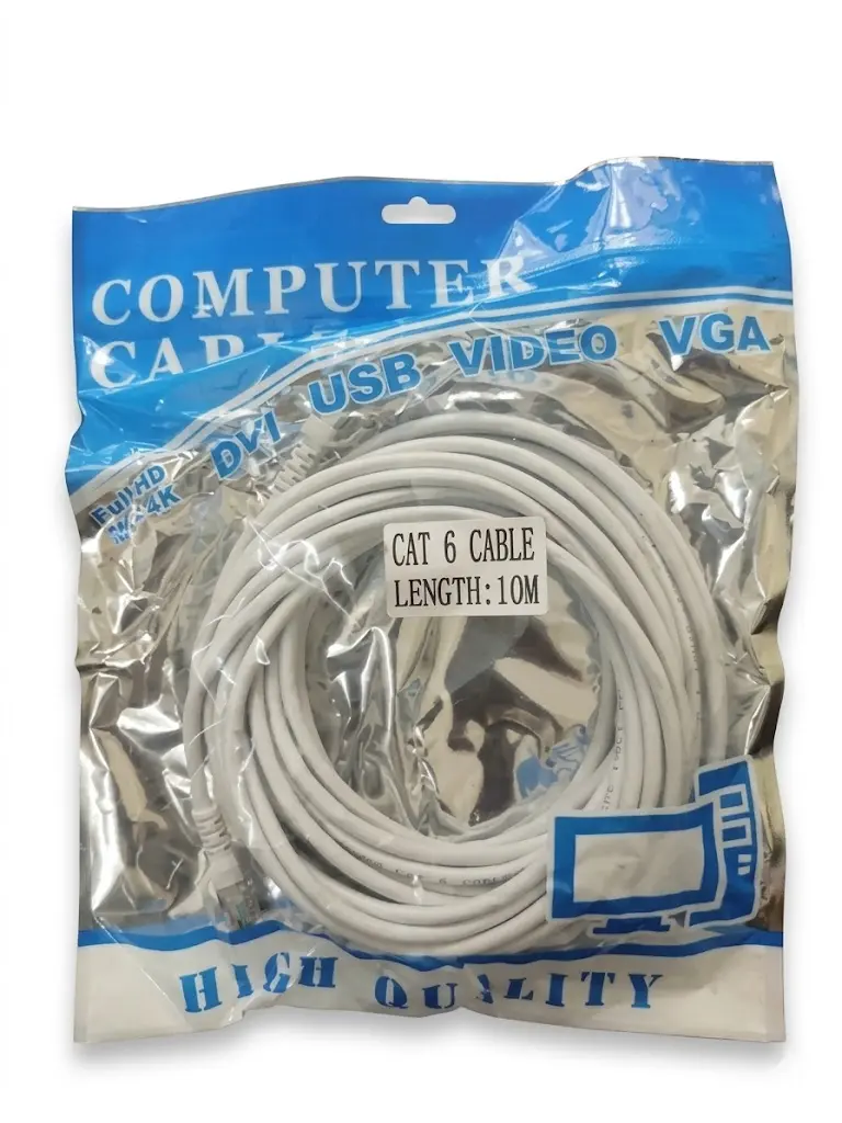 CAT 6E LAN CABLE { 10 MTR }