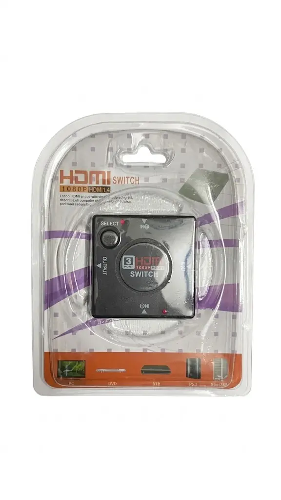 HDMI SWITCH 3 PORT ( BUTTON )