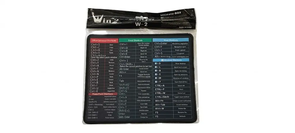 MOUSE PAD SMALL BORDER ( SHORTCUT KEY )