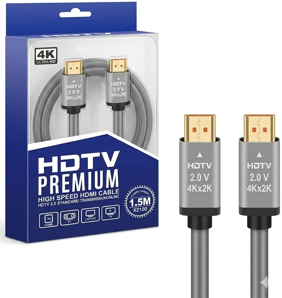 HDMI CABLE 1.5 MTR ( BOX 4K )
