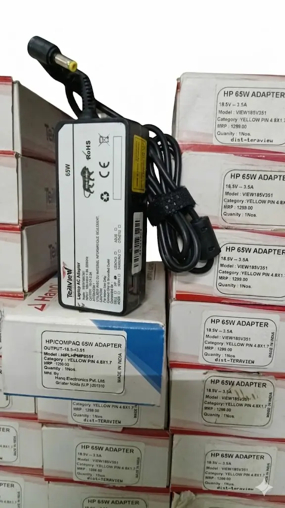 LAPTOP CHARGER HP/COMPAQ YELLOW [65W]