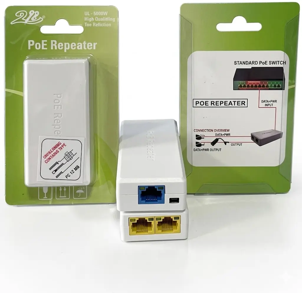 POE EXTENDER { 2PORT }