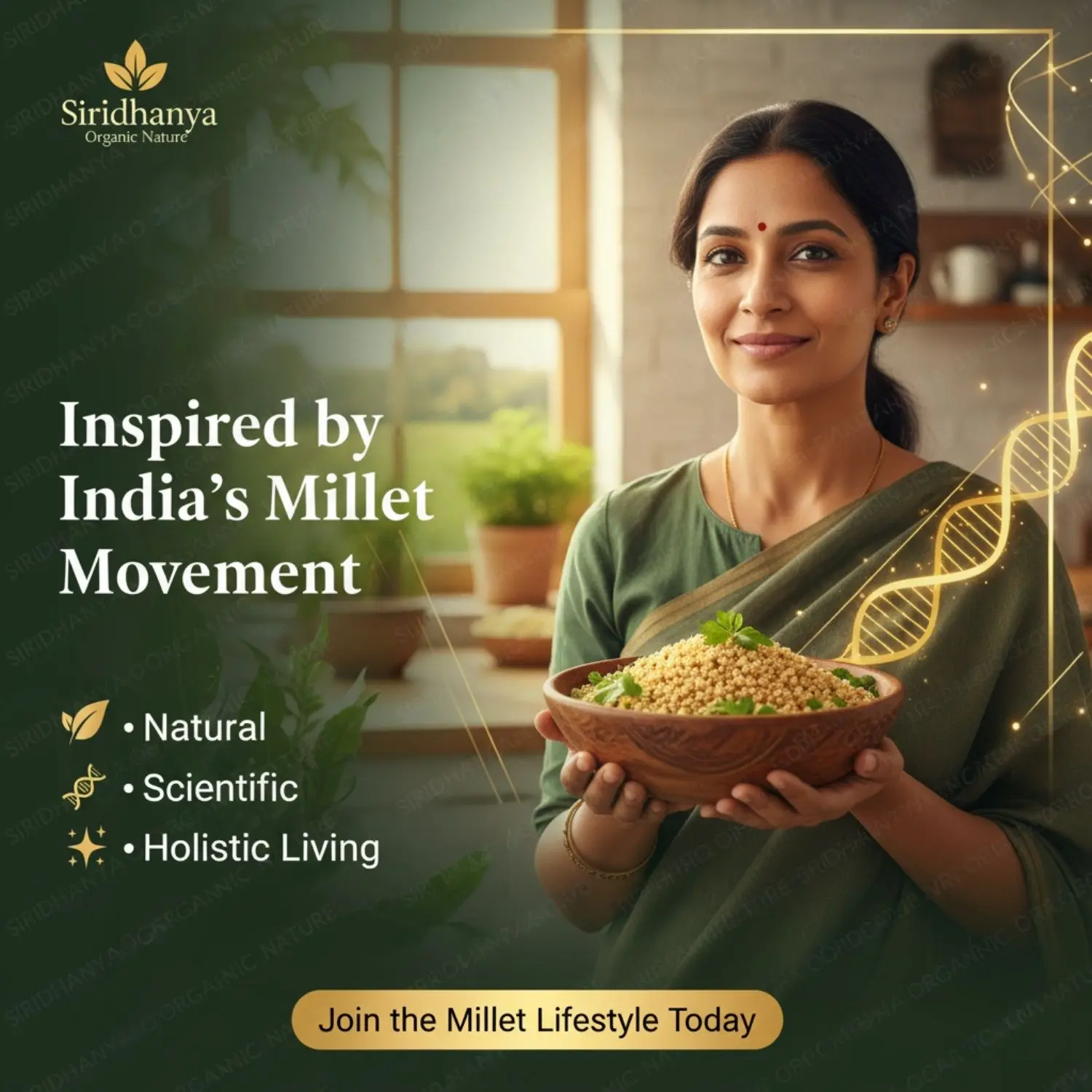 Siridhanya Unpolished millets whole grains Combo Pack (5 x 500g) – Foxtail, Kodo, Little, Barnyard, Browntop | Low GI, Gluten-Free, High Fibre & Plant based Protein | Natural Healthy Grain for healthy life wt. 2.5kg