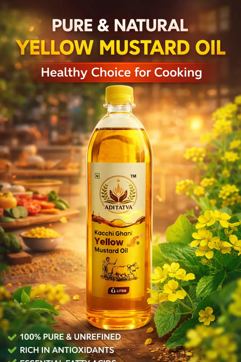 Cold Press Yellow Mustard oil
